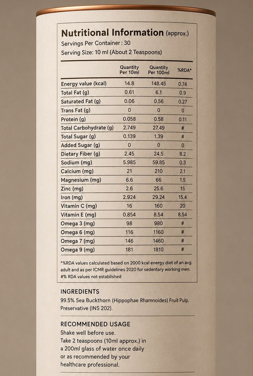 MÉLION Himalayan Sea Buckthorn Pulp Concentrate - MÉLION