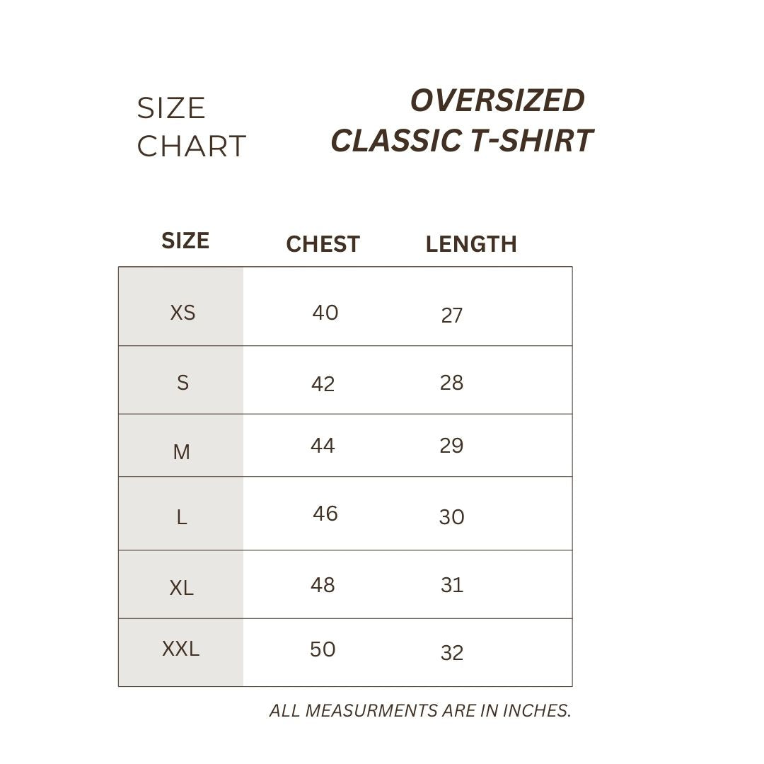 Size guide chart