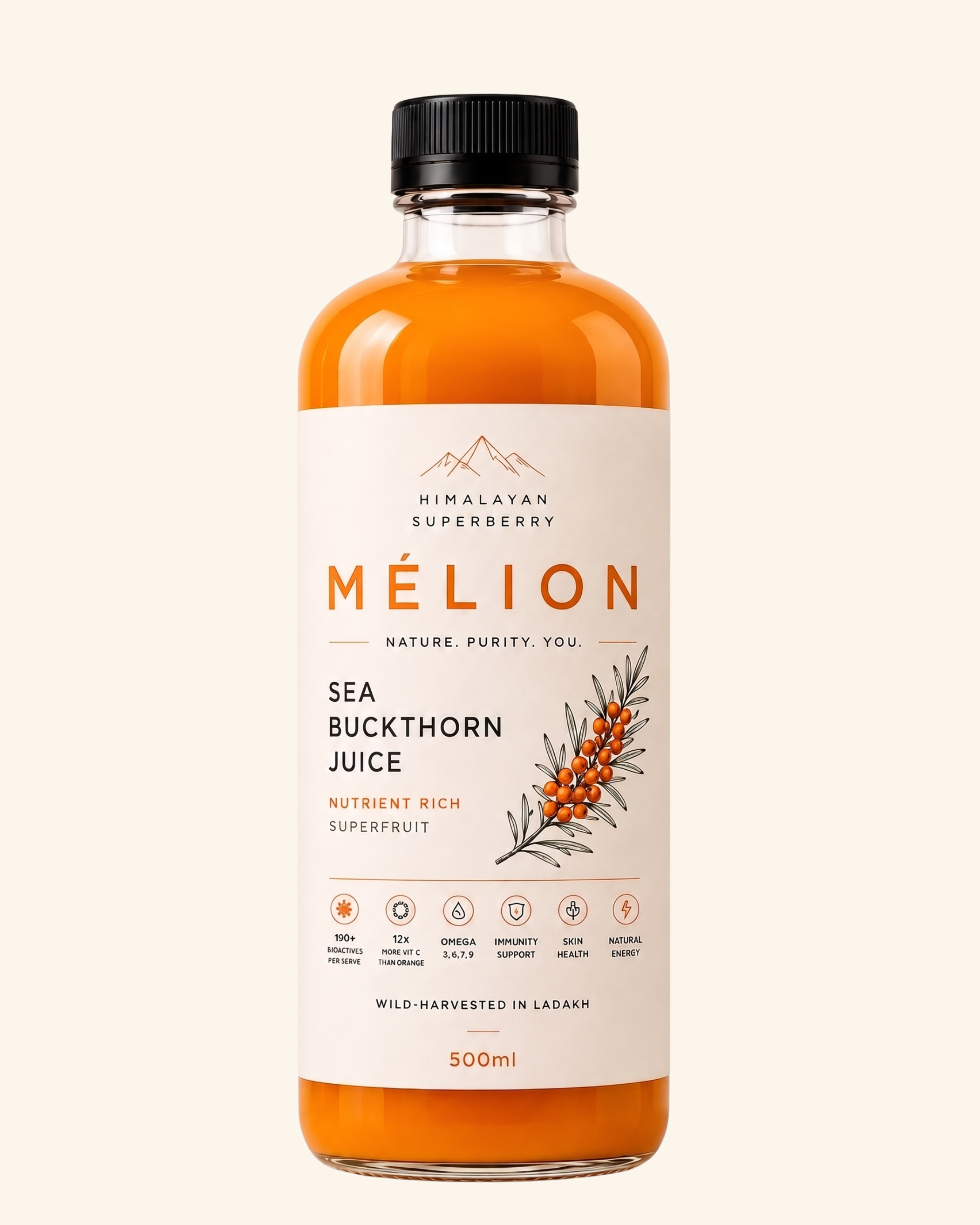 MÉLION Himalayan Superberry Sea Buckthorn Juice