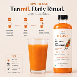 Sea buckthorn fruit from Ladakh used in MÉLION pulp concentrate